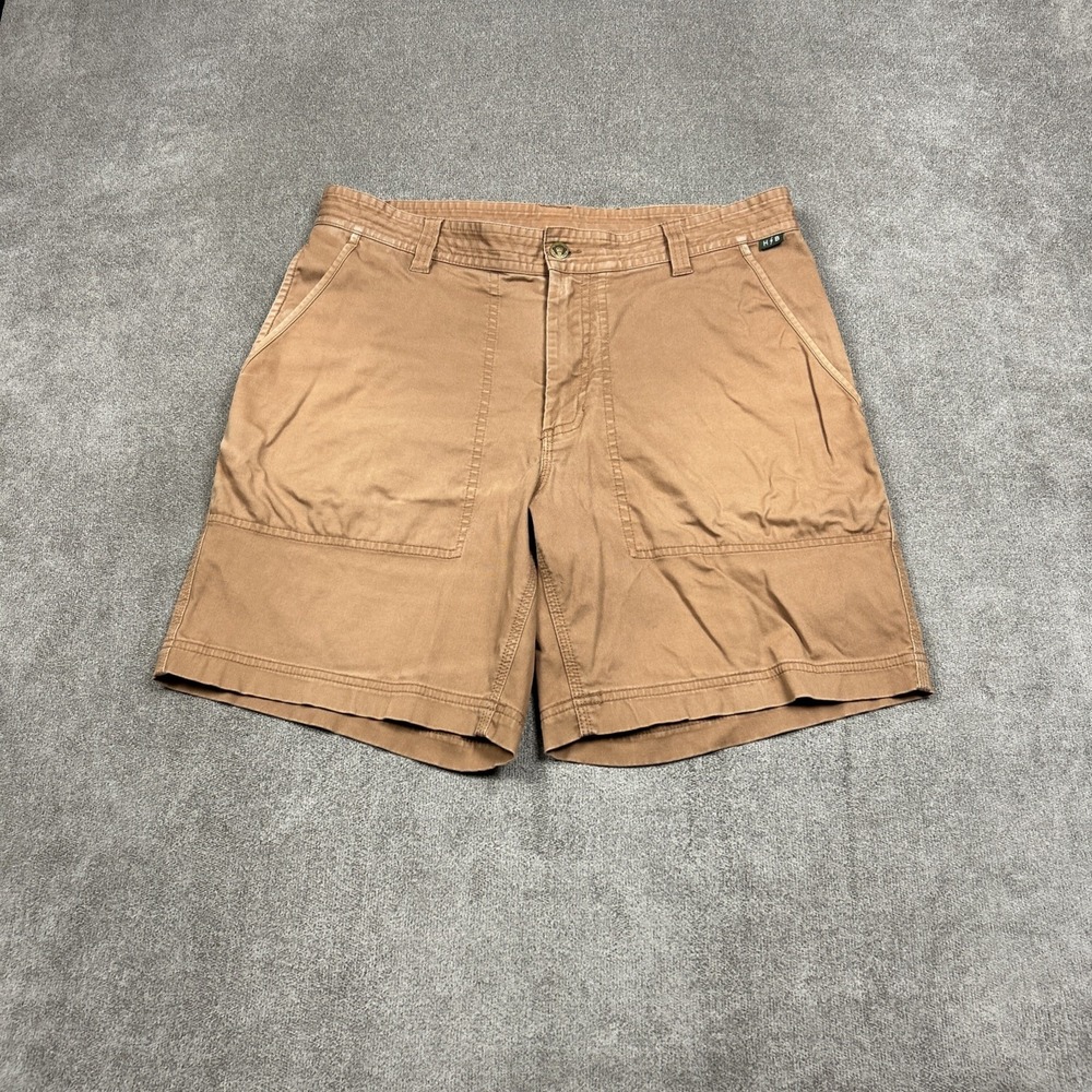 Howler Bros Clarksville Walk Shorts Mens 34 8" Brown Stretch Twill Casual